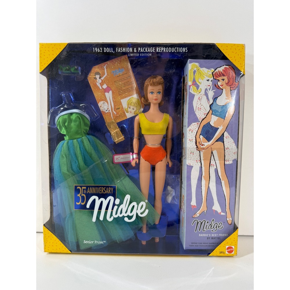 1997 35th Anniversary Midge 18976 Senior Prom 1963 Reproduction NRFB Mattel